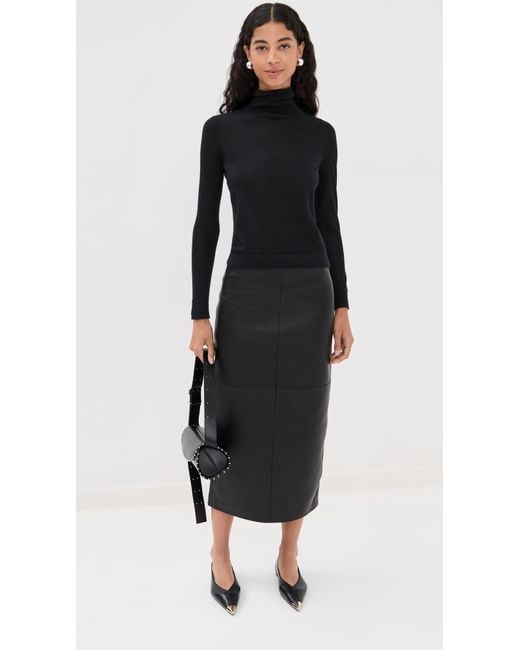 Co. Black Long Sleeve Cashmere Turtleneck