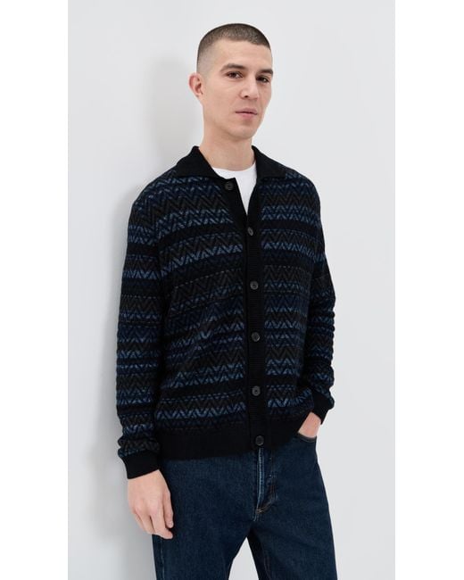 Missoni Blue Buttoned Cardigan for men