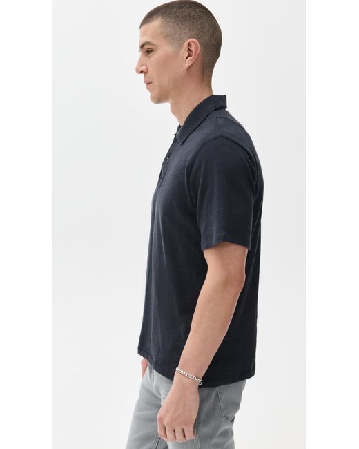 Rag & Bone Black Classic Flame Polo for men