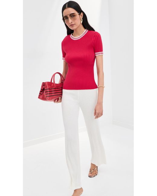 Le Bos Red Ringer Tee