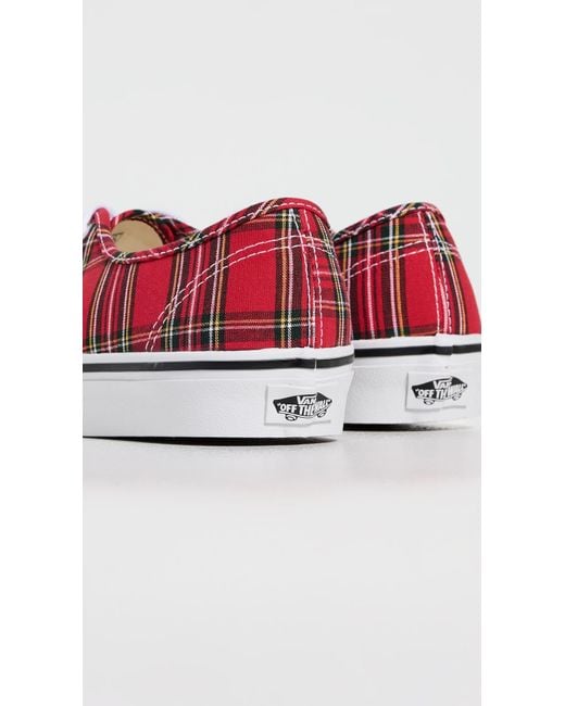 Vans Red Authentic Sneakers