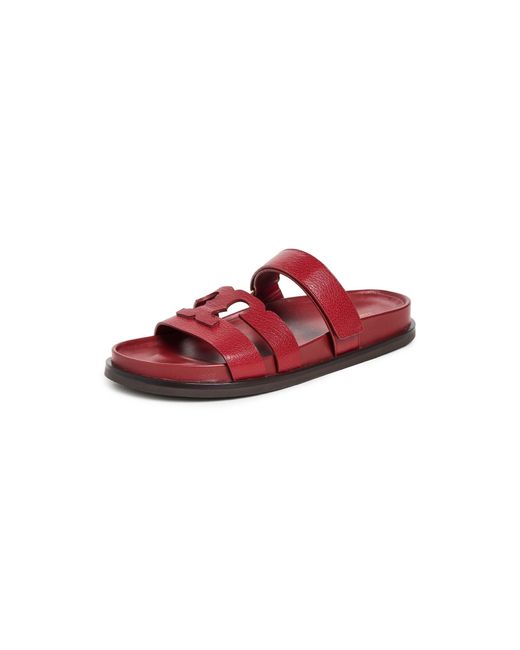 Tory Burch Red T Slides