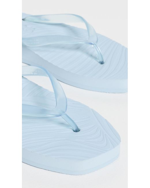 Sleeper Blue Platform Jelly Flip Flops