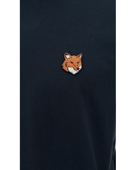Maison Kitsuné Blue Fox Head Patch Regular Tee for men