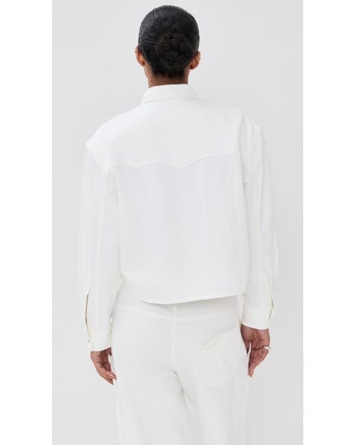 Twp White Cropped Og Jacket