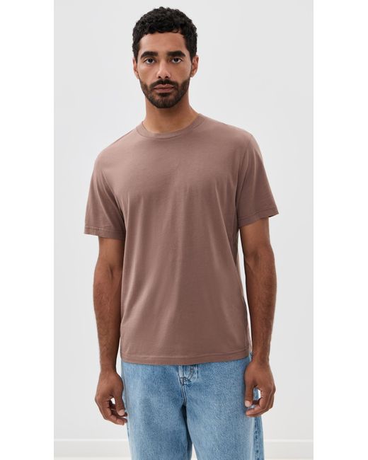 FRAME Purple Light Cotton Tee for men