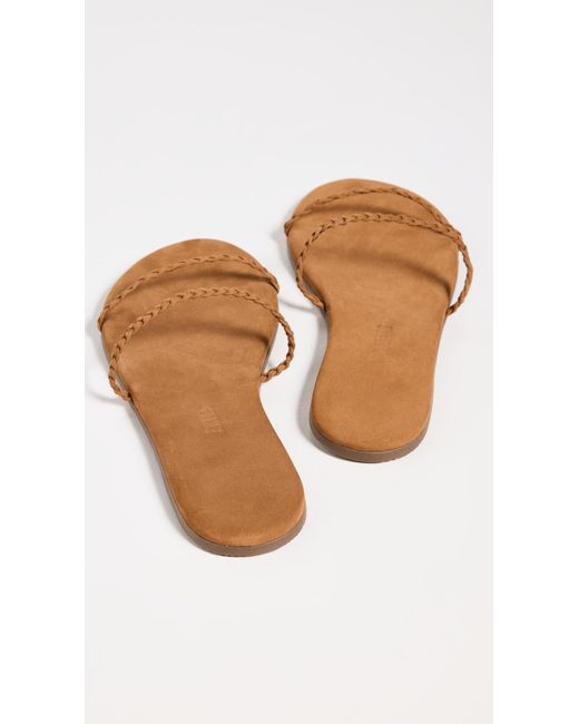 TKEES Natural Gemma Braid Slides