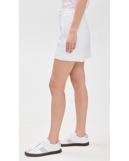 Vince White Mid Rise Tailored Skort