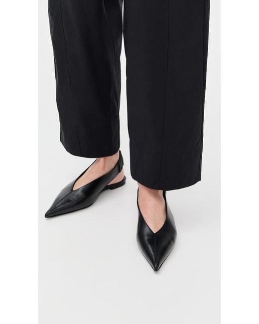 Anine Bing Black Hilda Slingback Flats