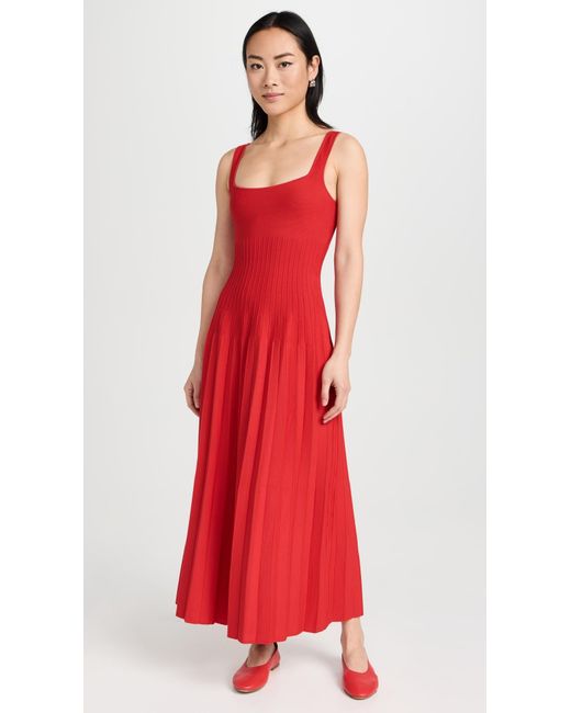 Staud Red Ellison Dress