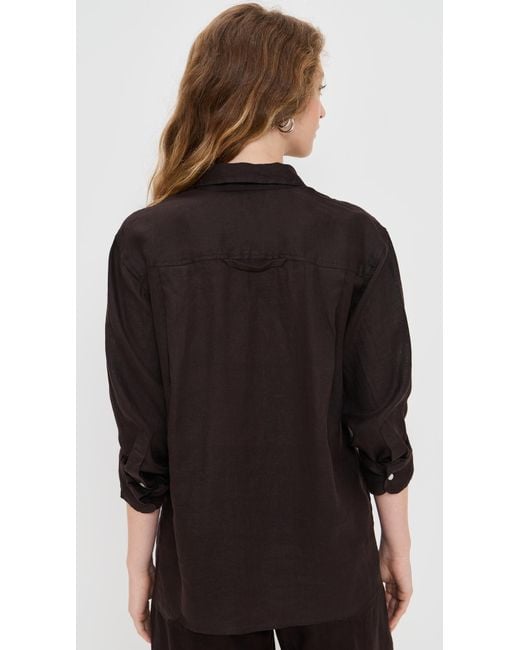 Citizens of Humanity Black Kayla Shrunken Shirt