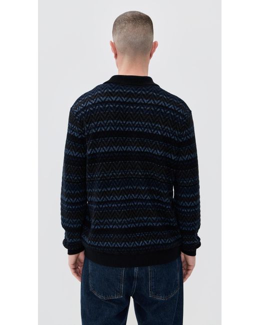 Missoni Blue Buttoned Cardigan for men