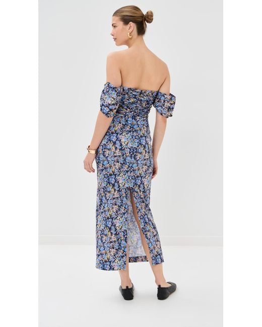 Kika Vargas Blue Adele Dress