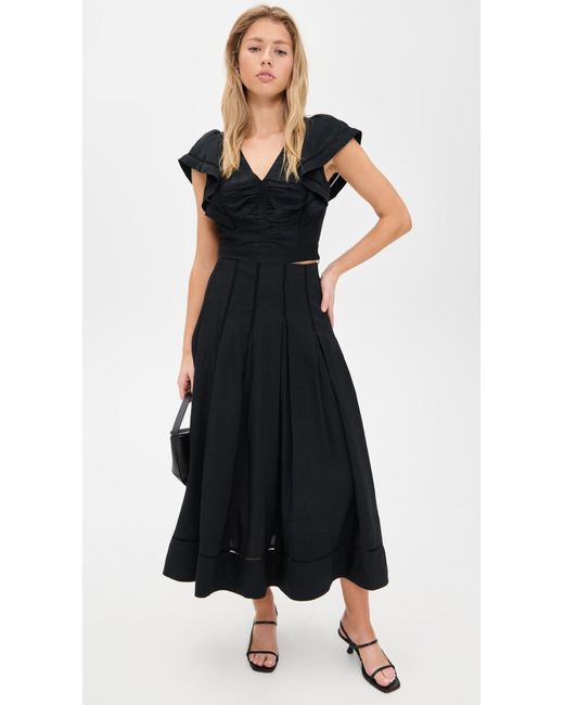 La Ligne Black Lila Top