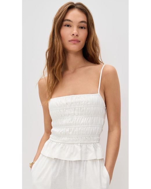 Solid & Striped White The Delta Top
