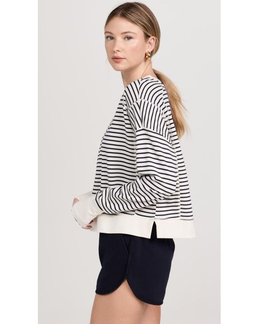 Sweaty Betty White After Class Crop Sweatshirt