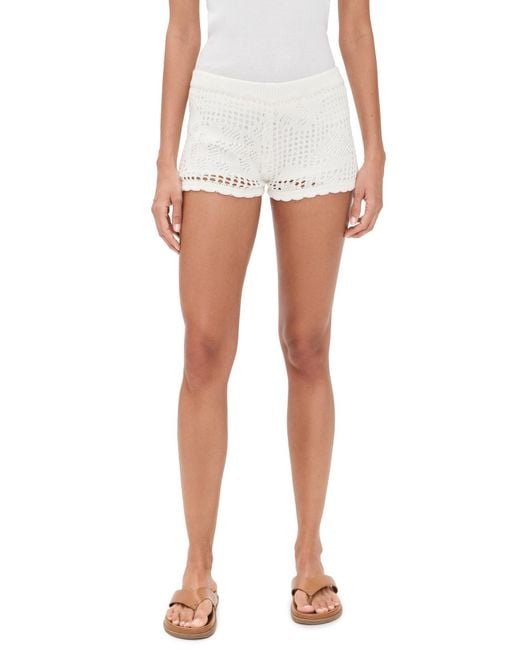 Bailey Rose White Mini Shorts