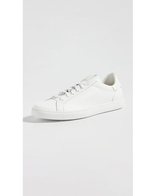 GREATS White Reign Low Top Leather Sneakers for men