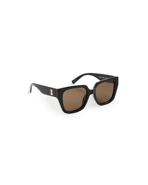 Le Specs Black The Illusion Sunglasses