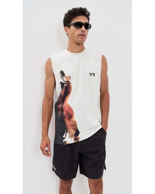 Y-3 White Tennis Tank Top Pro for men