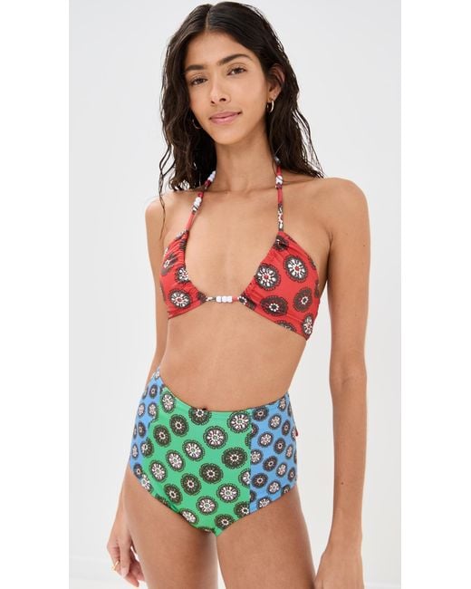 RHODE Blue Navya Bikini Bottoms