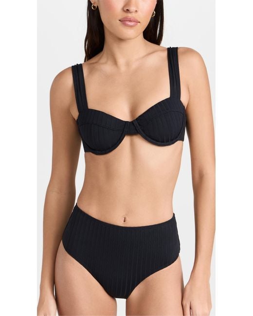 Solid & Striped Black The Lilo Bikini Top