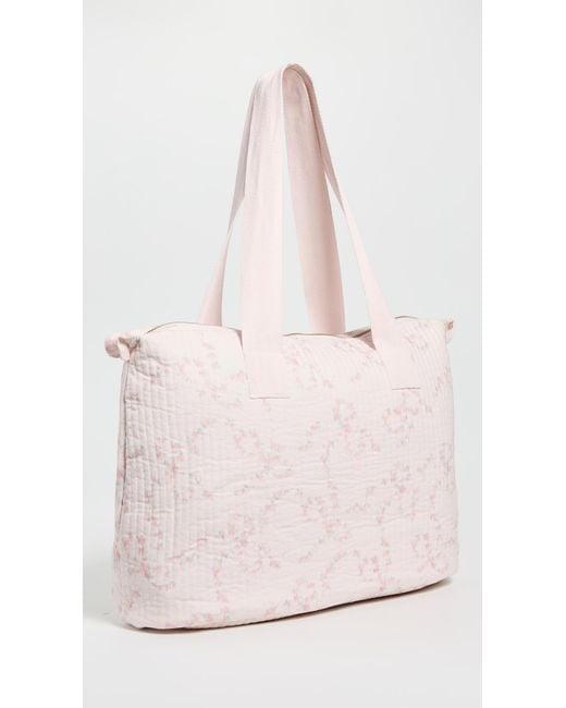 LoveShackFancy Pink Oran Weekender Bag