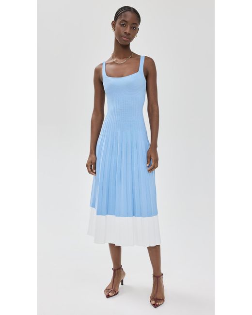 Staud Blue Ellison Dress