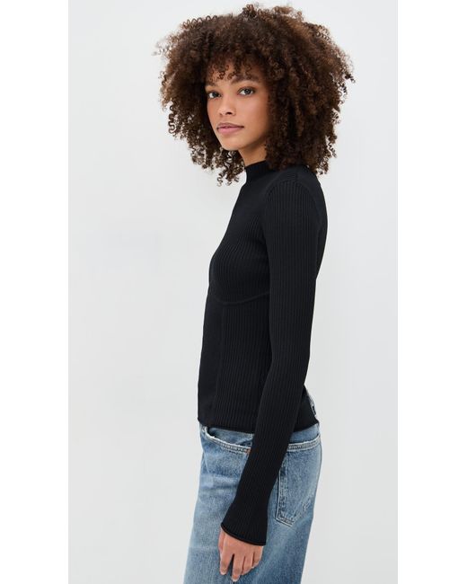 Le Bos Black Adele Knit Top