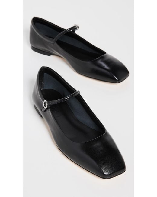 Aeyde Black Uma Mary Jane Flats