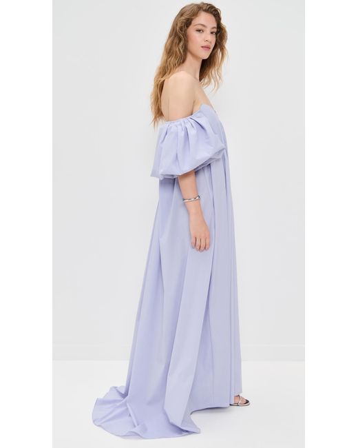 Caroline Constas Purple Palmer Gown