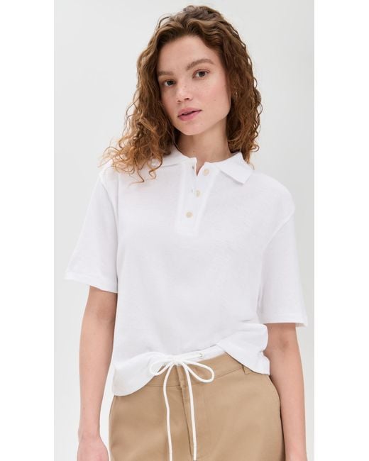 Vince White Easy Polo