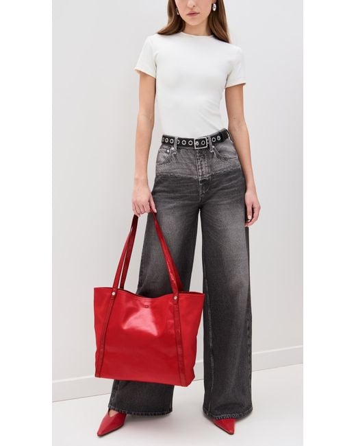Rag & Bone Red Jet Tote