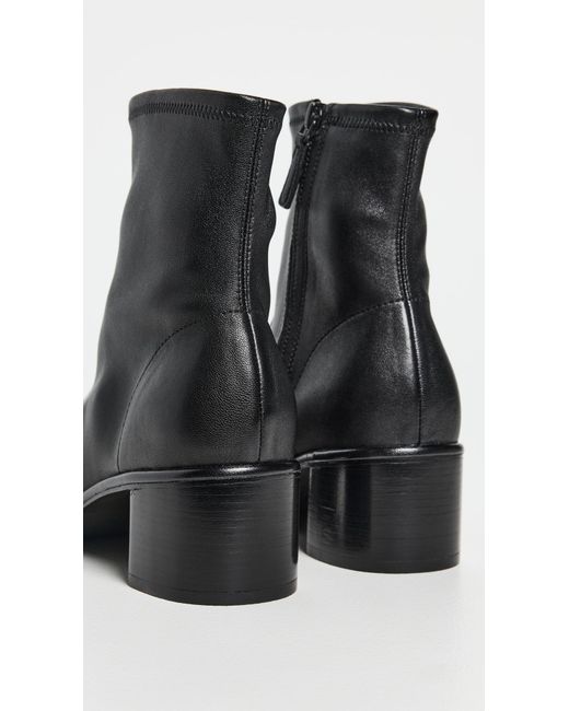 Tory Burch Black Cap Toe Heel Ankle Boots