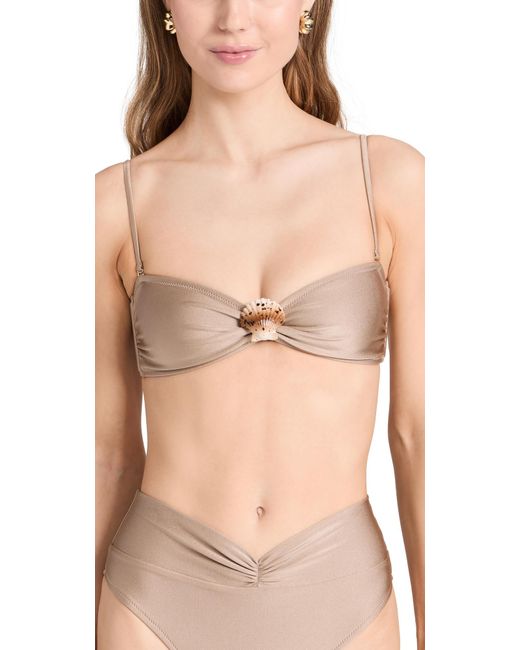 Shani Shemer Natural Hani Hemer Roalin Bikini Top