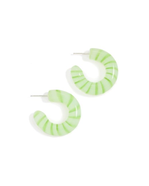 Lizzie Fortunato Green Cascais Hoops In