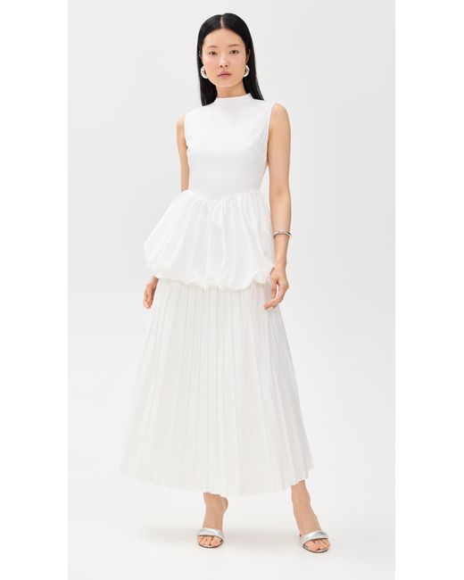 Elexiay White Bauchi Dress
