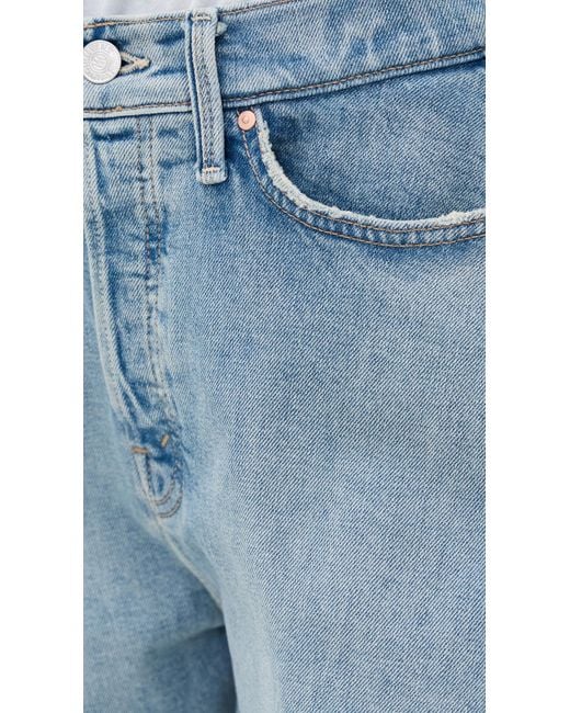 Mother Blue The Flutter Fray Jean Shorts