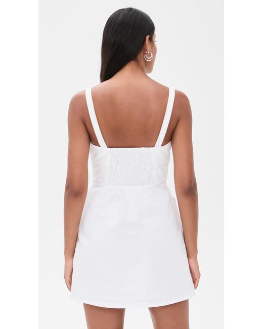la ligne fiona short dress La Ligne Mini Fiona Dress in White