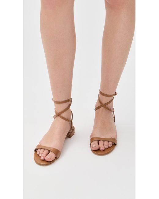 Stuart Weitzman Black Nudist Wrap Sandals