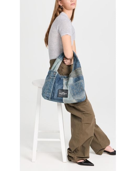 Marc Jacobs Blue The Deconstructed Denim Sack Bag