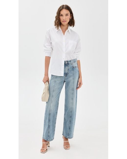 House of Dagmar Blue Loose Fit Denim Jeans