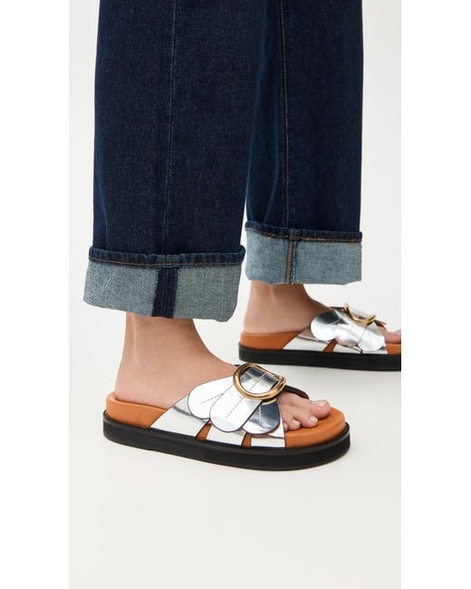 Farm Rio Black Daisy Slides