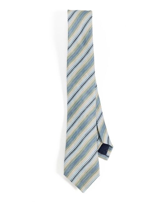 Paul Smith White Stripe Mix Tie for men