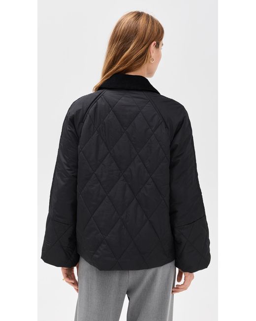 Barbour Black Martha Quilted Barn Jacket