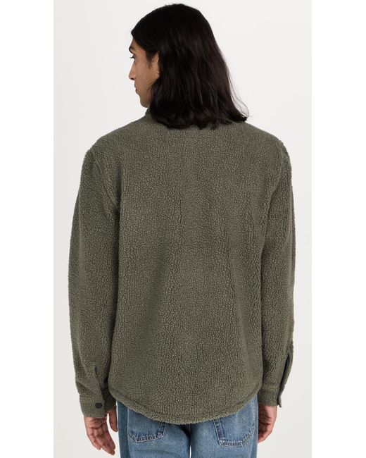 Faherty Brand Green Range Fleece Cpo Jacket for men