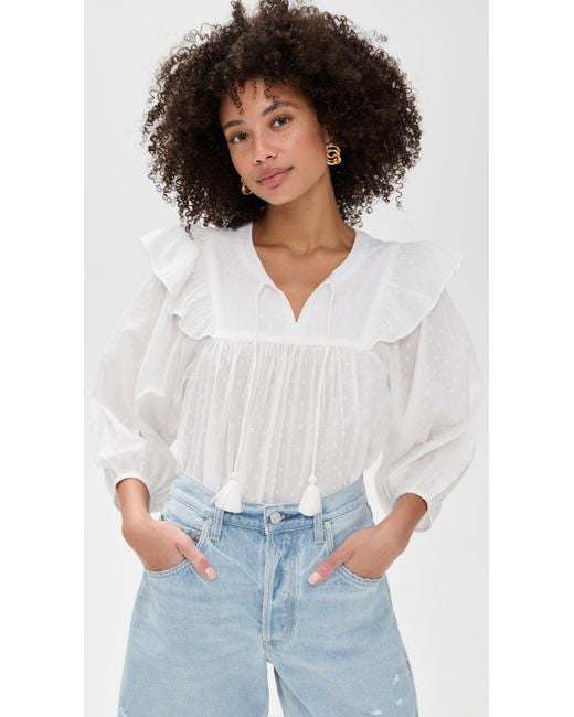 Cleobella White Lina Blouse