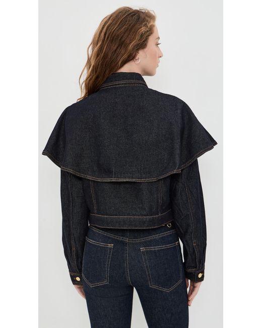 Line & Dot Black Roxie Cape Jacket