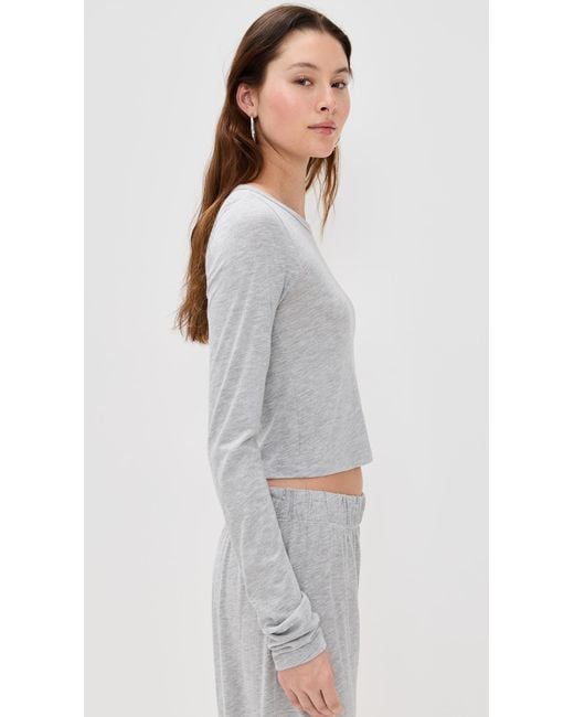 ÉTERNE Gray Baby Tee
