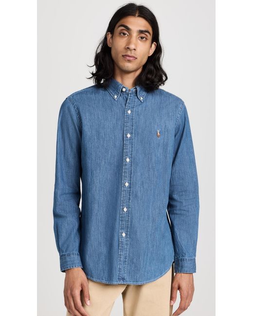 Polo Ralph Lauren Blue Classic Fit Shirt for men